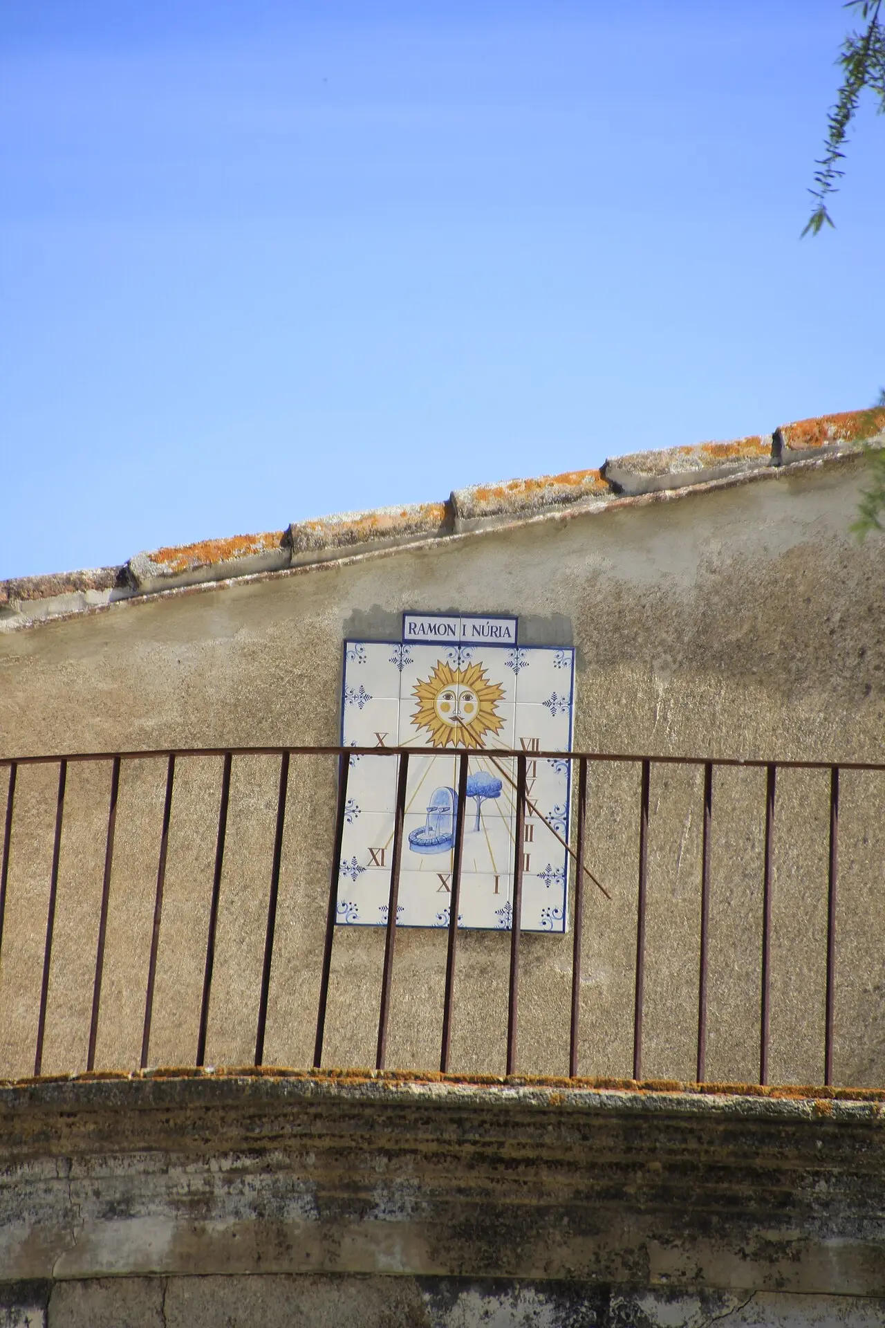 Nineteenth-century sundial on Carrer Barceloneta in Porrera